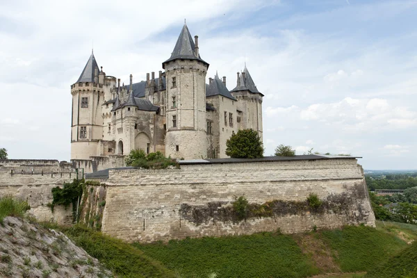 索米尔在法国卢瓦尔河谷城堡 — 图库照片