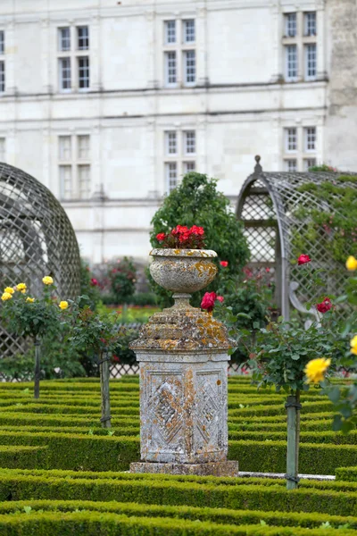 Gärten und Chateau de Villandry im Loire-Tal in Frankreich — Stockfoto
