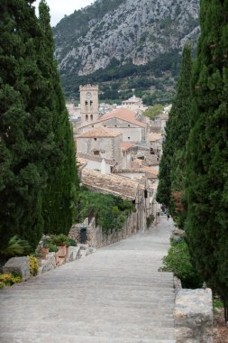 Calvary adımlar pollensa, mallorca, İspanya