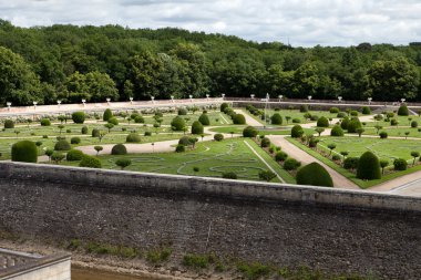 chateau chenonceau Fransa loire valley bahçeler