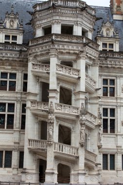 The Royal Chateau de Blois. Spiral staircase in the Francis I wing clipart