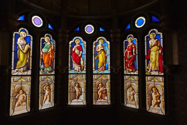 Un vitral de Blois Chateau, valle del Loira, Francia — Foto de Stock