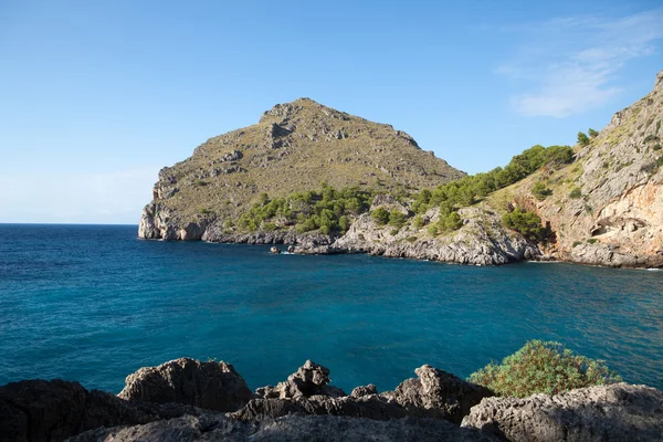 Torrent de Pareis - Baia di Sa Calobra a Maiorca Spagna — Foto Stock