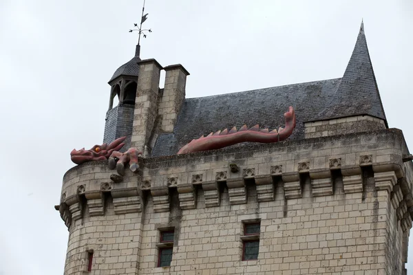 Slott av chinon, loire-dalen. — Stockfoto