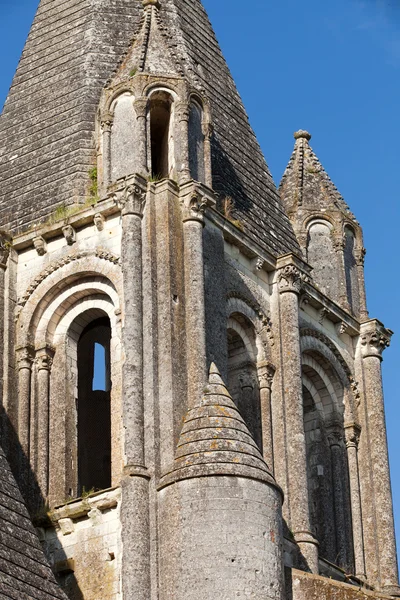 Collegiale St-Ours accanto al castello di Loches. Valle della Loira Francia — Foto Stock