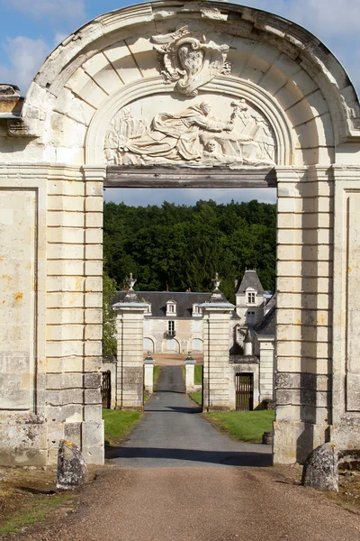 Шартрез дю Лиже - Картузский монастырь, основанный королём Плантагенетов Генрихом II. Долина Луары, Франция — стоковое фото