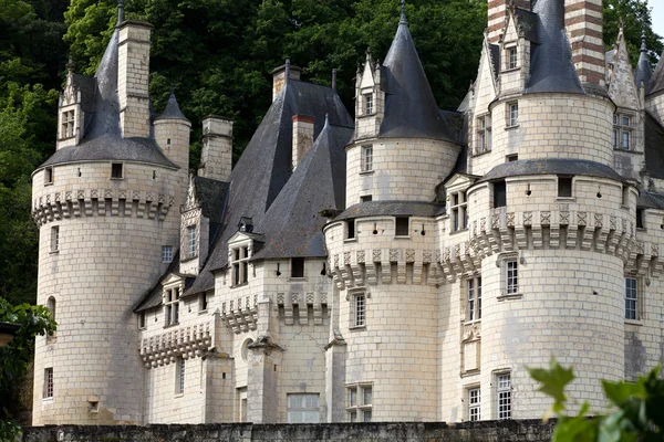 Kasteel van Rigny-Usse Bekend als de Doornroosje Kasteel en gebouwd in de elfde eeuw. Loire-vallei, Frankrijk — Stockfoto