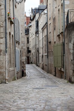 The picturesque street in Blois old town. Loire valley, France clipart