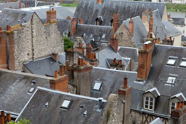 Roofs of Blois town, Loire valley, France — Stock Photo, Image