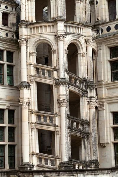 Wendeltreppe im Schloss Chambord, Loire-Tal, Frankreich — Stockfoto