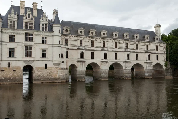 Zahrada a zámek chenonceau — Stock fotografie