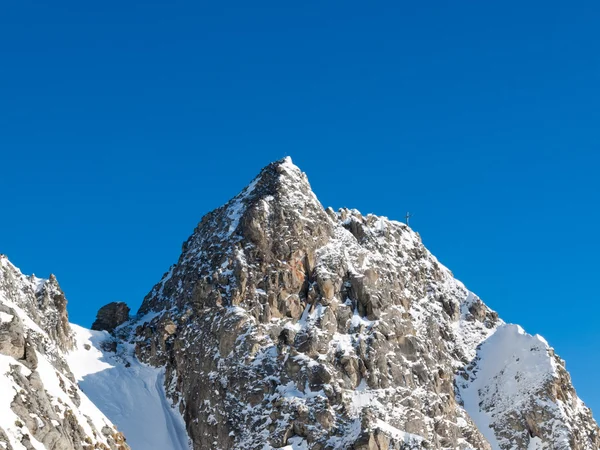 Skidområdet i Alperna — Stockfoto