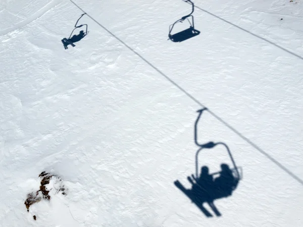 Domaine skiable dans les Alpes — Photo