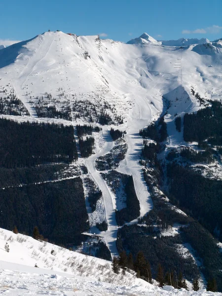 Zona de esquí en los Alpes — Foto de Stock