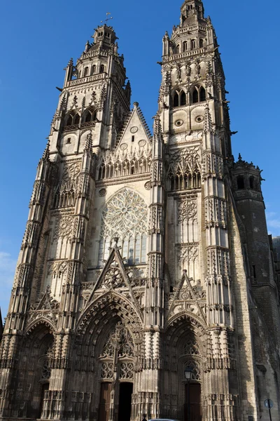 Gotische Kathedrale von Saint-Gatien in Touren, Loire-Tal Frankreich — Stockfoto