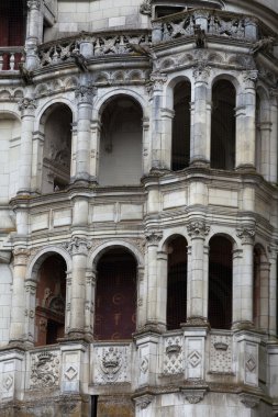 blois Kalesi, Rönesans cephe. loirevalley, Fransa