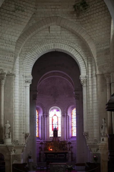 Collegiale St-Ours à côté du château de Loches. Val de Loire France — Photo