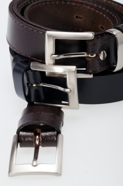 erkek siyah üzerine beyaz izole kemeri.