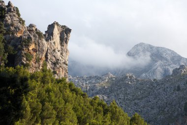 Serra de Tramuntana - mountains on Mallorca, Spain clipart