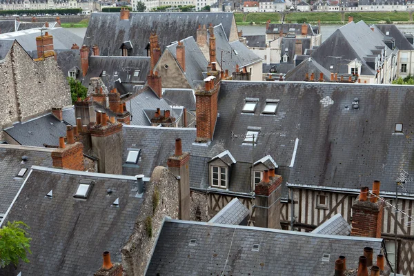 Roofs of Blois town, Loire valley, France — Stock Photo, Image