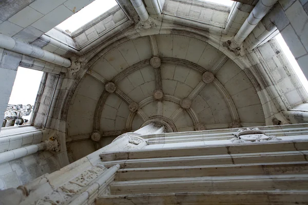 Det Kongelige Chateau de Blois. Spiral trappe i Francis I fløj - Stock-foto