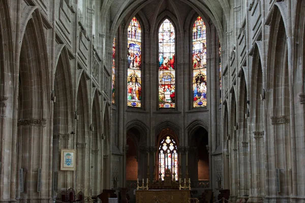 Gotische kathedraal van saint louis in tours, Pays de la Loire, Frankrijk — Stockfoto