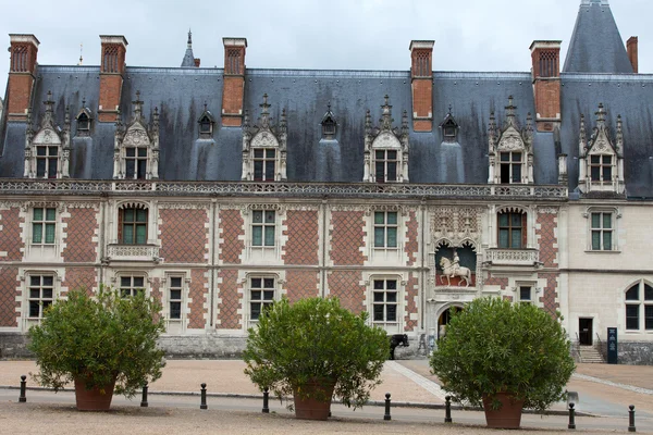 Castello di Blois. l'ala gotica di Luigi XII. Valle della Loira, Francia — Foto Stock