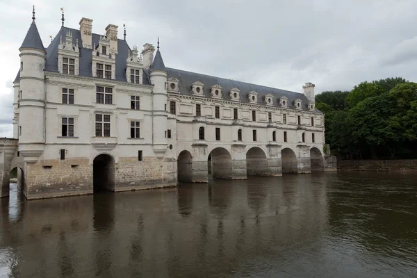 Zahrada a zámek chenonceau — Stock fotografie