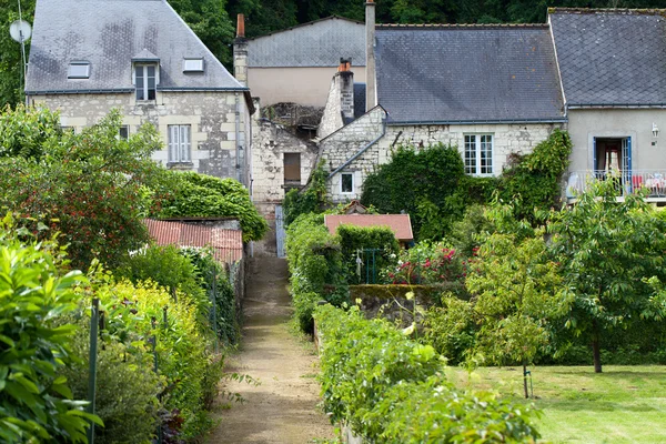 Rigny-Usse the charming small country town in the valley of Loire — Stock Photo, Image