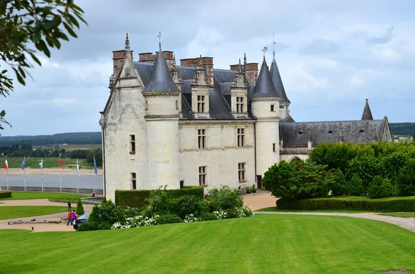 Amboise kasteel .valley van de rivier de loire. Frankrijk — Stockfoto