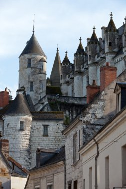 Chateau de Loches in Loire Valley, France clipart