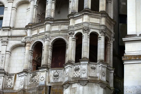 Facciata rinascimentale al castello di Blois. LoireValley, Francia — Foto Stock