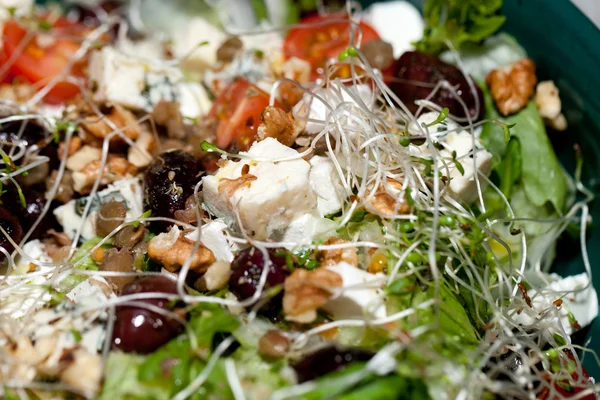 Закриття грецького салату. — стокове фото