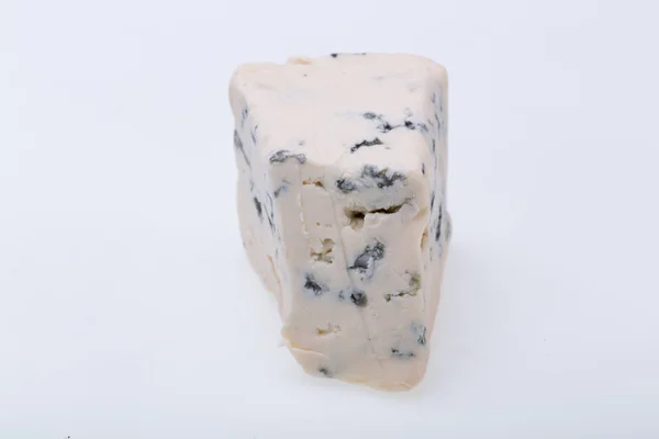 Piece of blue cheese on white background — Stock Photo, Image