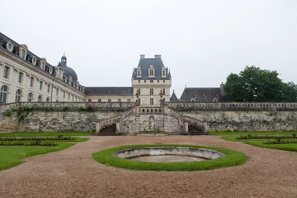 Kert és valencay a franciaországi loire-völgyi kastély — Stock Fotó