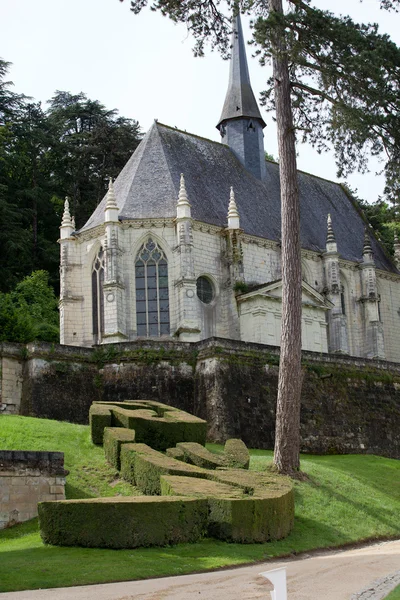 Rigny-usse - kale kilise. Loire valley, Fransa — Stok fotoğraf