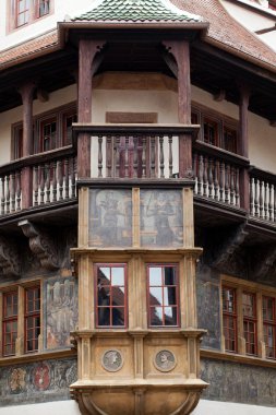 yarı ahşap evleri, colmar, alsace, Fransa