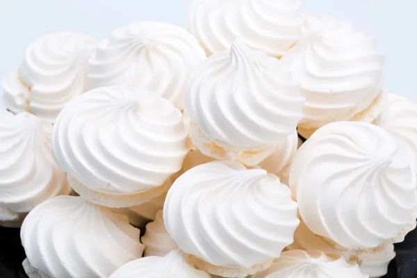 Close up of French vanilla meringue cookies — Stock Photo, Image