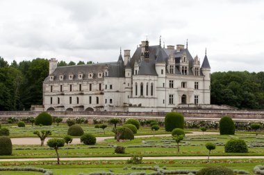 Bahçe ve chenonceau Kalesi