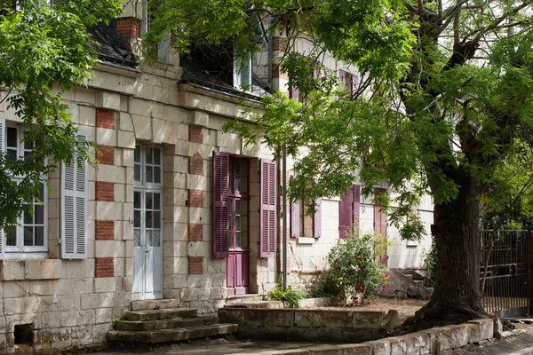 Rigny-Usse the charming small country town in the valley of Loire — Stock Photo, Image