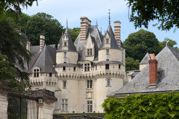 Castel rigny usse uyku güzellik Kalesi olarak bilinen ve onbirinci yüzyılda inşa edilmiş olan. Loire Vadisi — Stok fotoğraf