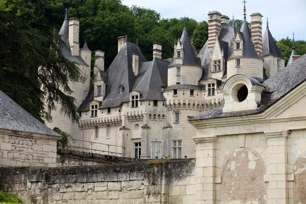 Castel rigny usse uyku güzellik Kalesi olarak bilinen ve onbirinci yüzyılda inşa edilmiş olan. Loire Vadisi — Stok fotoğraf