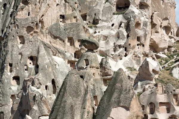 Vista del castillo de Uchisar en Capadocia, Turquía —  Fotos de Stock