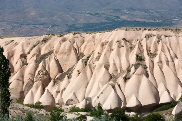 Volcanic rock landscape, Goreme, Cappadocia, Uchisar, Turkey Stock Image