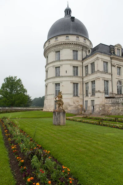 Kert és valencay a franciaországi loire-völgyi kastély — Stock Fotó