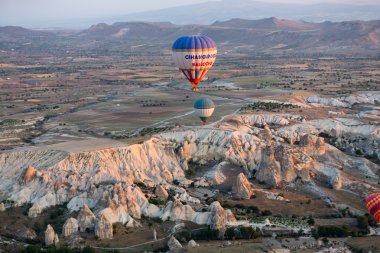 sunrise, sıcak hava balon Kapadokya üzerinde. Türkiye