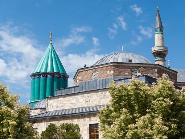 Mevlana museum moskén i konya, Turkiet — Stockfoto