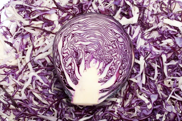 White and Red  Cabbage — Stock Photo, Image