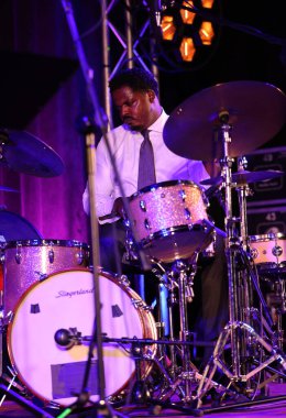 Cracow, Polonya - 11 Temmuz 2021: Branford Marsalis Quartet, Krakow 'da düzenlenen 26.