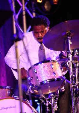 Cracow, Polonya - 11 Temmuz 2021: Branford Marsalis Quartet, Krakow 'da düzenlenen 26.